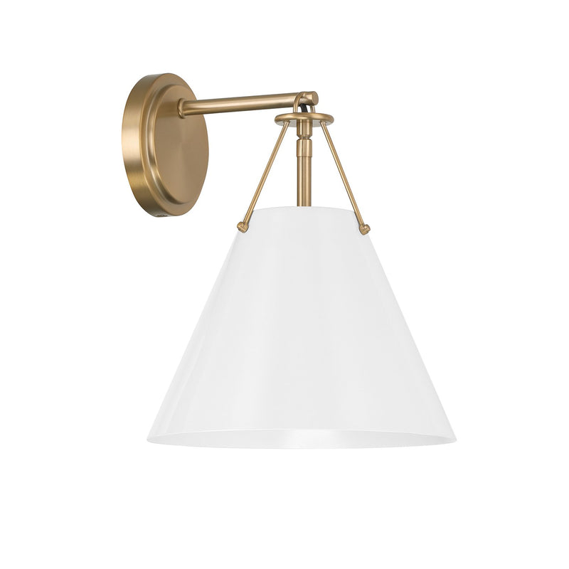 Xavier 1 Light 10" Sconce in Vibrant Gold