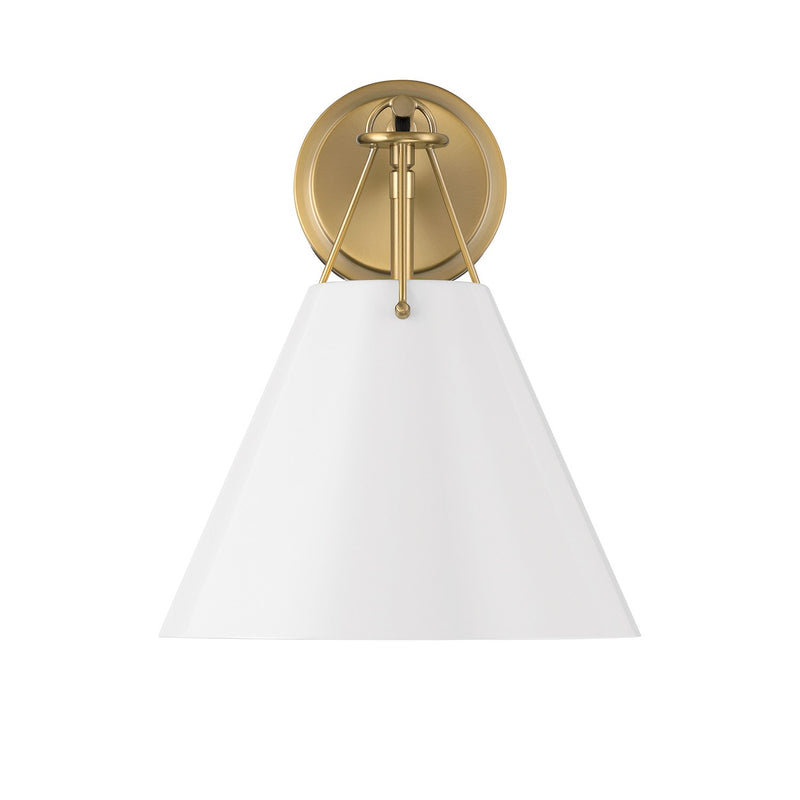 Xavier 1 Light 10" Sconce in Vibrant Gold