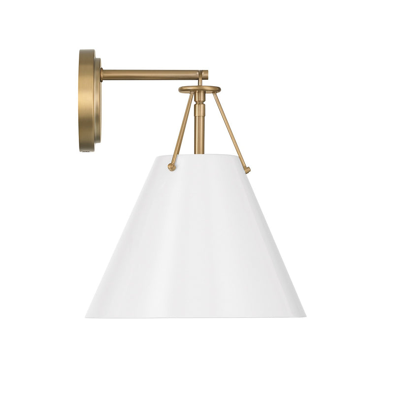 Xavier 1 Light 10" Sconce in Vibrant Gold
