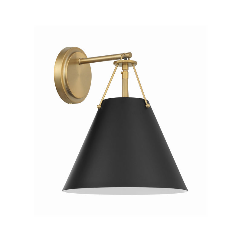 Xavier 1 Light 10" Sconce in Vibrant Gold