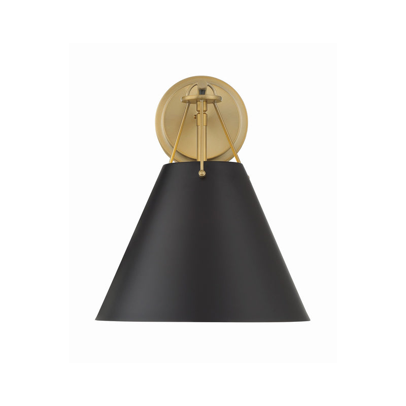 Xavier 1 Light 10" Sconce in Vibrant Gold