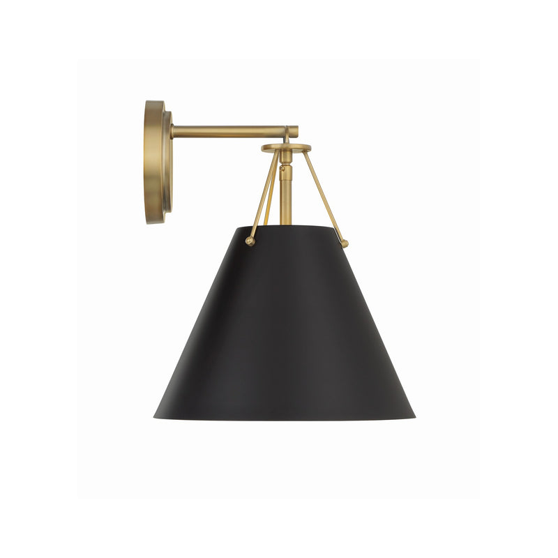 Xavier 1 Light 10" Sconce in Vibrant Gold