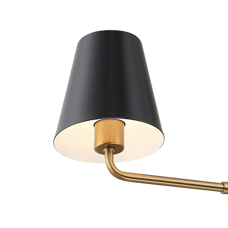 Xavier 2 Light 42" Linear Chandelier in Vibrant Gold