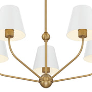 Xavier 5 Light 28" Chandelier in Vibrant Gold
