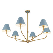 Xavier 6 Light 48" Chandelier in Vibrant Gold