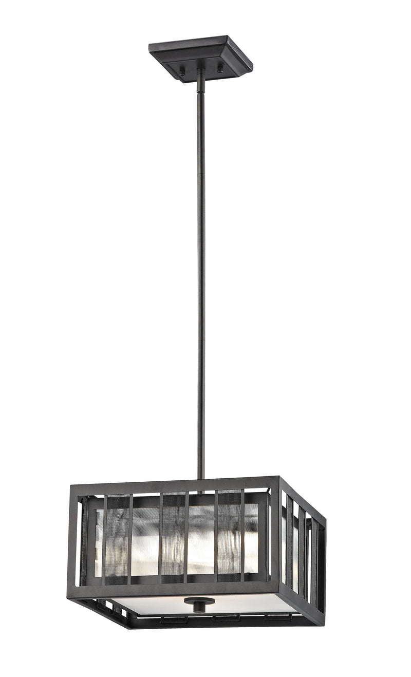 Meridional 3 Light 14" Pendant in Bronze