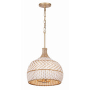 Zanzibar 3 Light 14" Pendant in Soft Gold