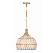 Zanzibar 3 Light 14" Pendant in Soft Gold