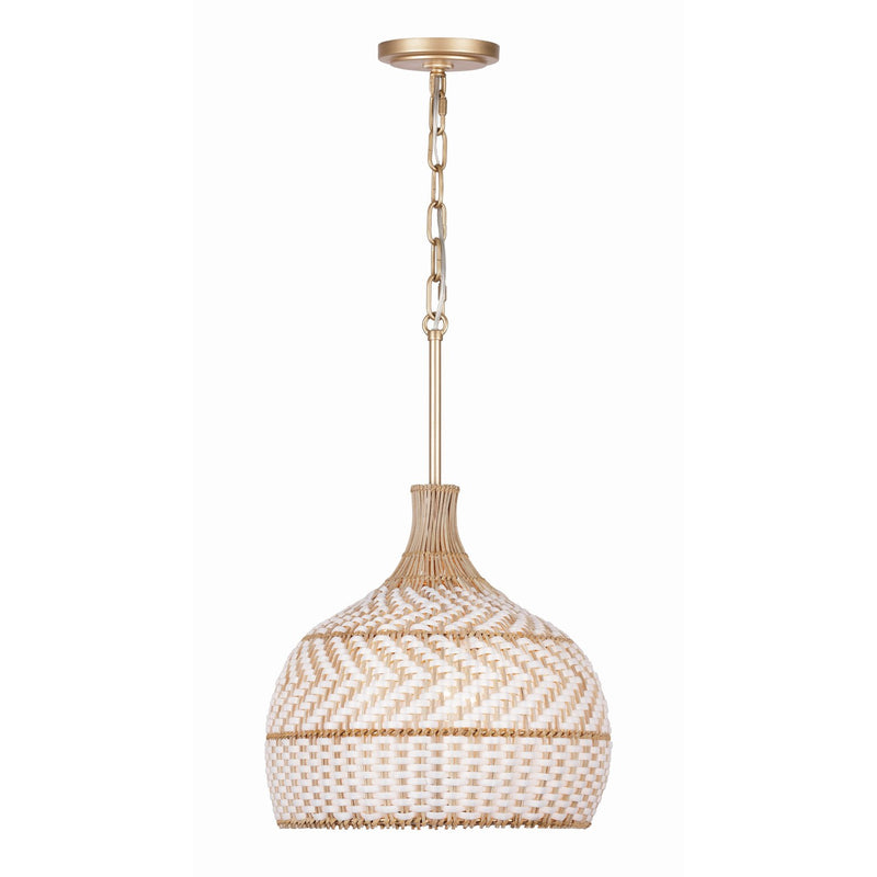 Zanzibar 3 Light 14" Pendant in Soft Gold