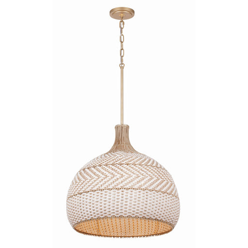 Zanzibar 5 Light 21" Pendant in Soft Gold