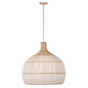 Zanzibar 6 Light 26" Pendant in Soft Gold