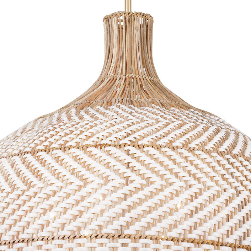Zanzibar 6 Light 26" Pendant in Soft Gold