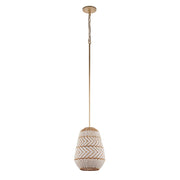 Zanzibar 1 Light 10" Pendant in Soft Gold