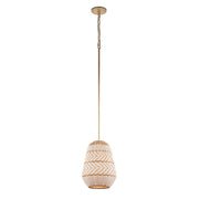 Zanzibar 1 Light 10" Pendant in Soft Gold
