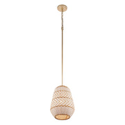 Zanzibar 1 Light 10" Pendant in Soft Gold