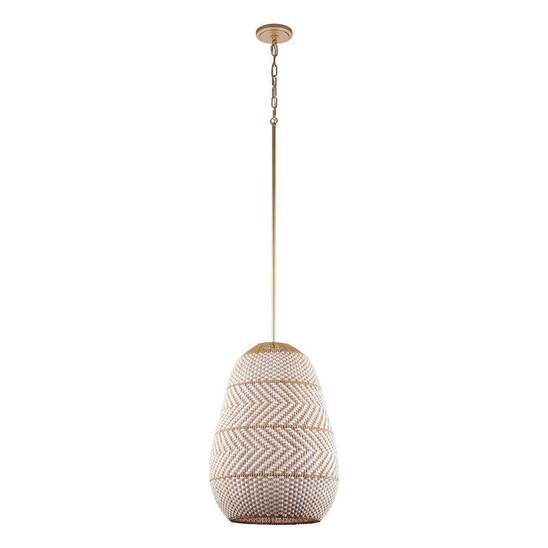 Zanzibar 3 Light 16" Pendant in Soft Gold
