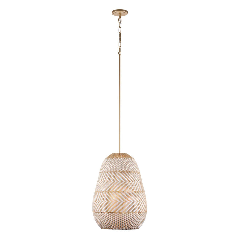 Zanzibar 3 Light 16" Pendant in Soft Gold