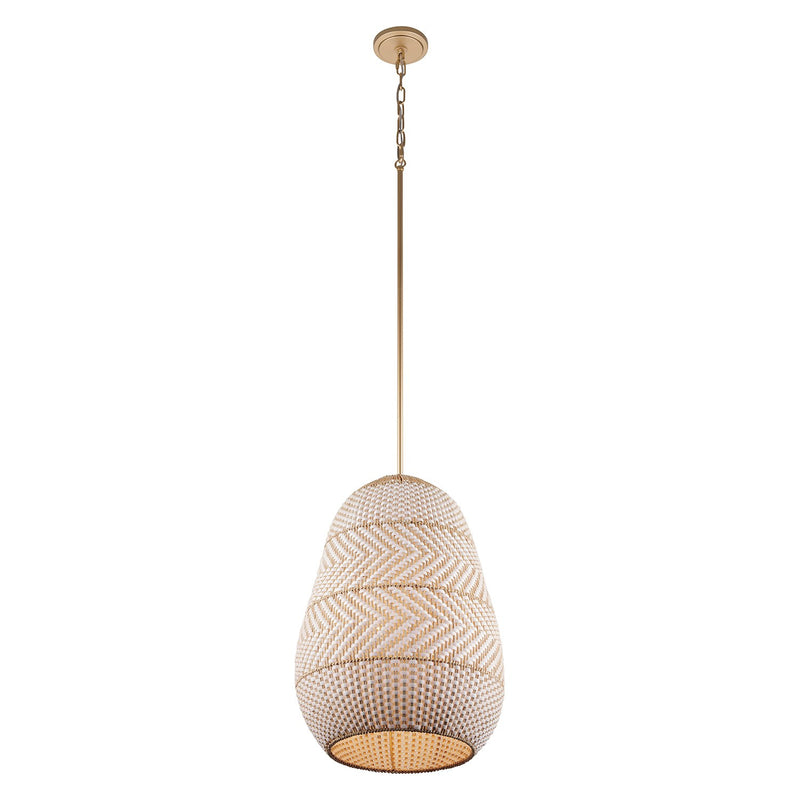 Zanzibar 3 Light 16" Pendant in Soft Gold