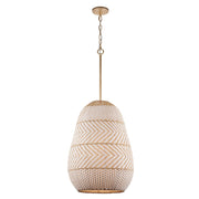 Zanzibar 3 Light 16" Pendant in Soft Gold