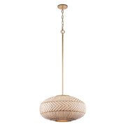 Zanzibar 4 Light 22" Pendant in Soft Gold