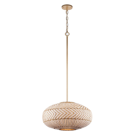 Zanzibar 4 Light 22" Pendant in Soft Gold