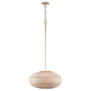 Zanzibar 4 Light 22" Pendant in Soft Gold