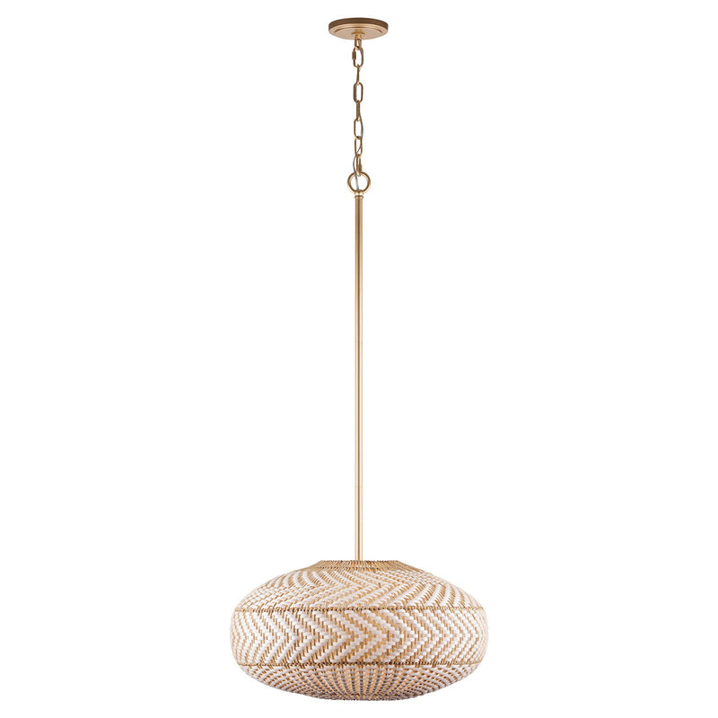 Zanzibar 4 Light 22" Pendant in Soft Gold