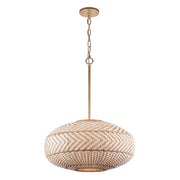 Zanzibar 4 Light 22" Pendant in Soft Gold