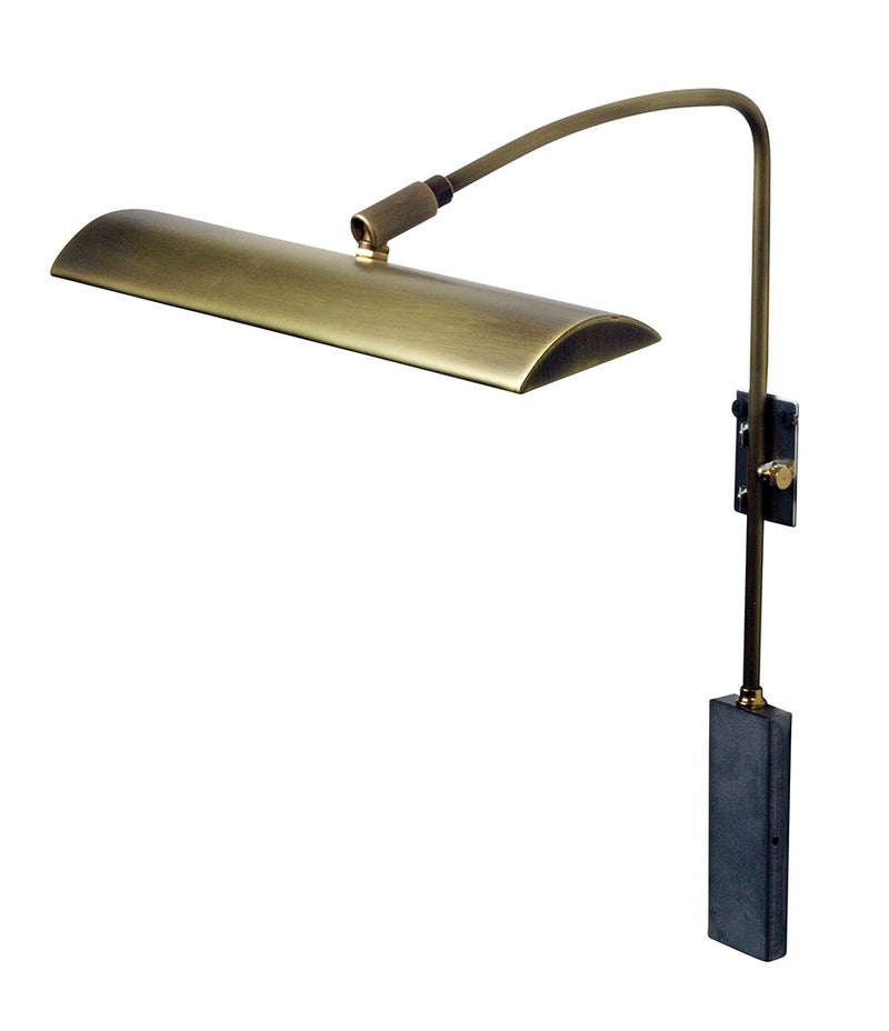 Zenith 12" LED Plug-In Picture Light in Antique Brass