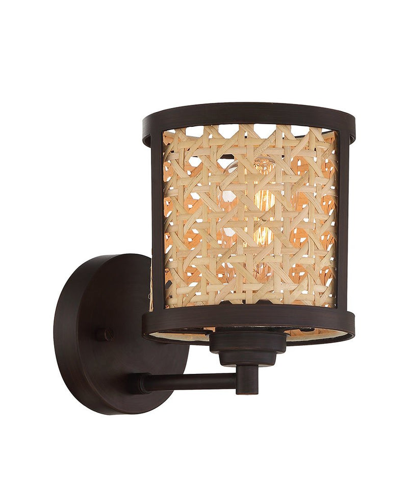 Malaya 1 Light 6.13" Wall Sconce in Aged Bronze Brushed