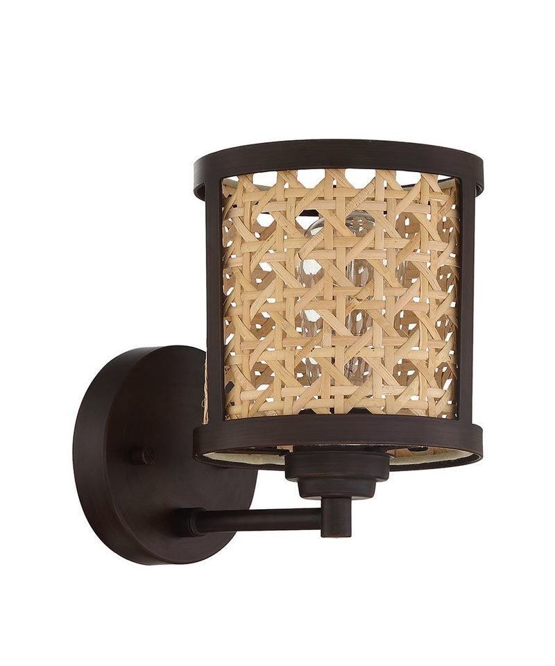 Malaya 1 Light 6.13" Wall Sconce in Aged Bronze Brushed