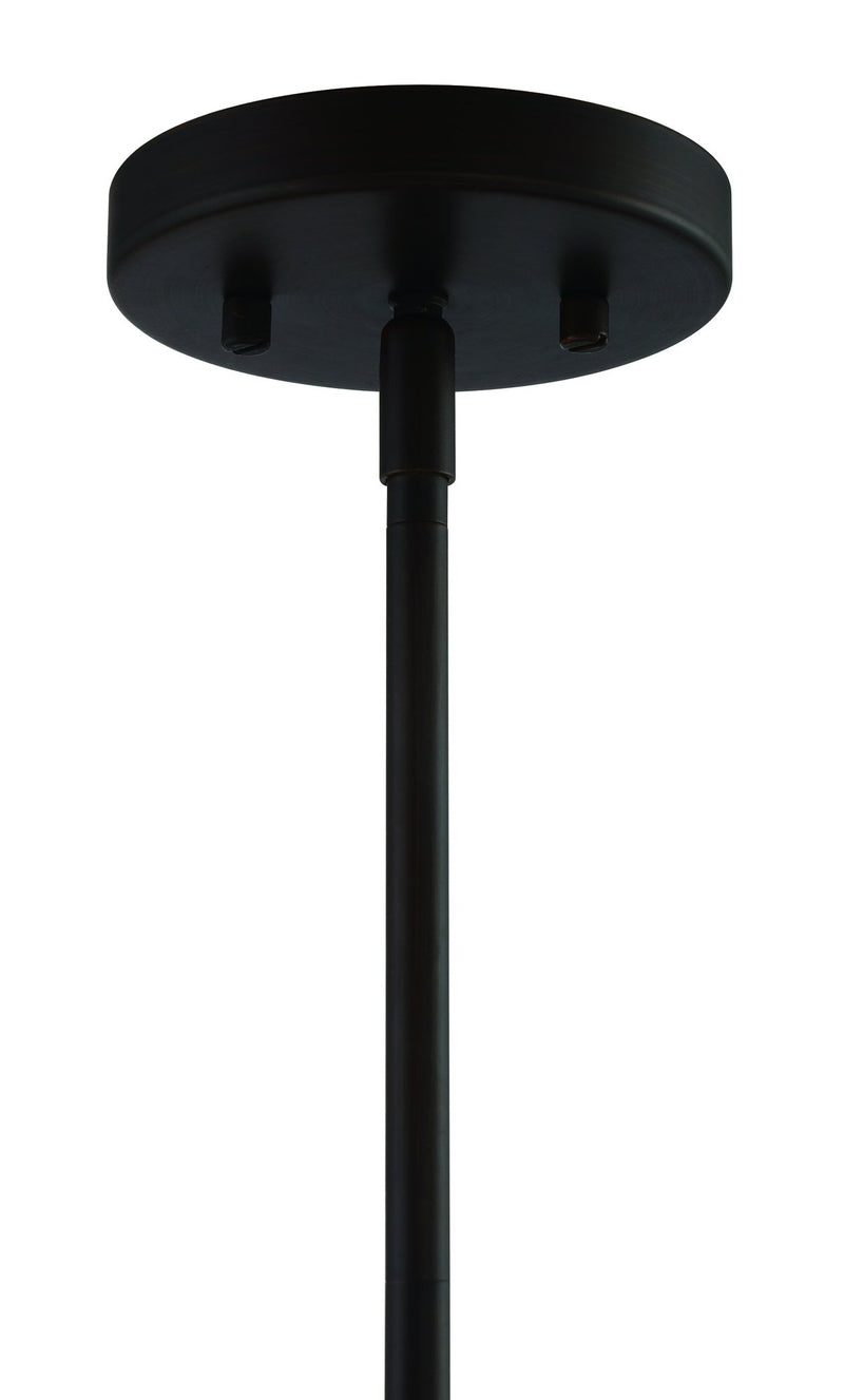 Malaya 1 Light 6" Mini Pendant in Aged Bronze Brushed