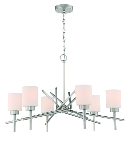Cadence 6 Light 31.75" Chandelier in Satin Nickel
