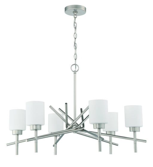 Cadence 6 Light 31.75" Chandelier in Satin Nickel