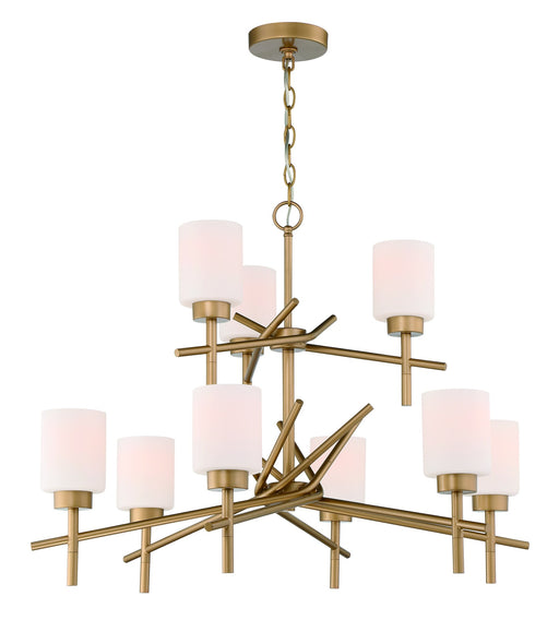 Cadence 9 Light 32" Chandelier in Soft Gold