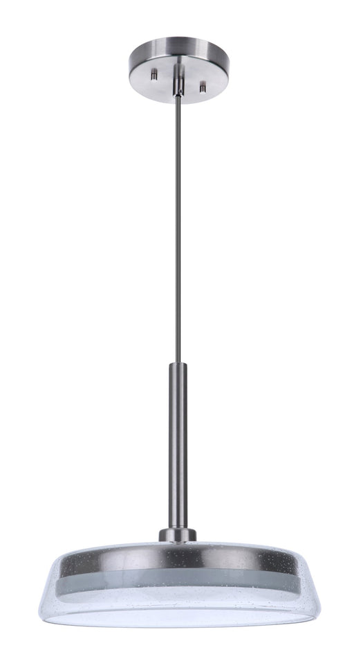 Centric 14" LED Pendant in Brushed Polished Nickel