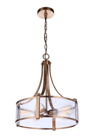Elliot 5 Light 16.38" Pendant in Satin Brass