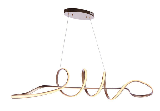 Pulse Dimmable LED Pendant in Champagne Brass