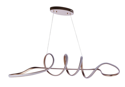 Pulse Dimmable LED Pendant in Champagne Brass