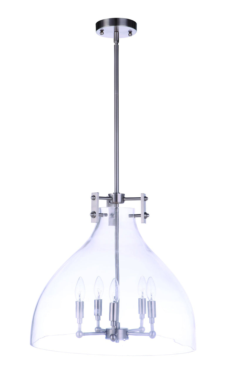 Chardonnay 5 Light 19.63" Pendant in Brushed Polished Nickel