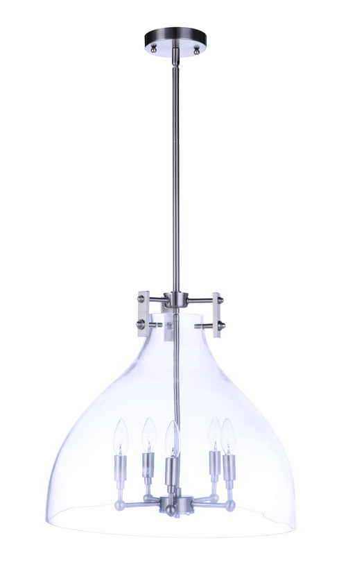 Chardonnay 5 Light 19.63" Pendant in Brushed Polished Nickel