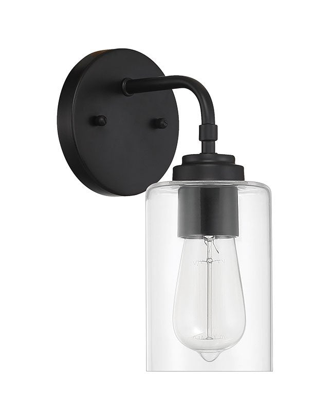 Stowe 1 Light 5" Wall Sconce in Flat Black