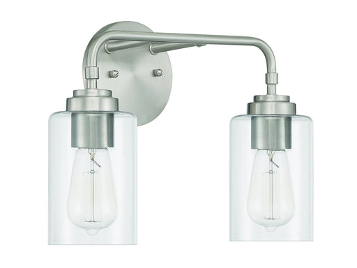 Stowe 2 Light 15" Vanity in Brushed Polished Nickel
