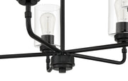 Stowe 5 Light 23" Chandelier in Flat Black