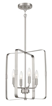 Stowe 4 Light 15" Foyer in Brushed Polished Nickel
