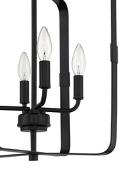 Stowe 4 Light 15" Foyer in Flat Black
