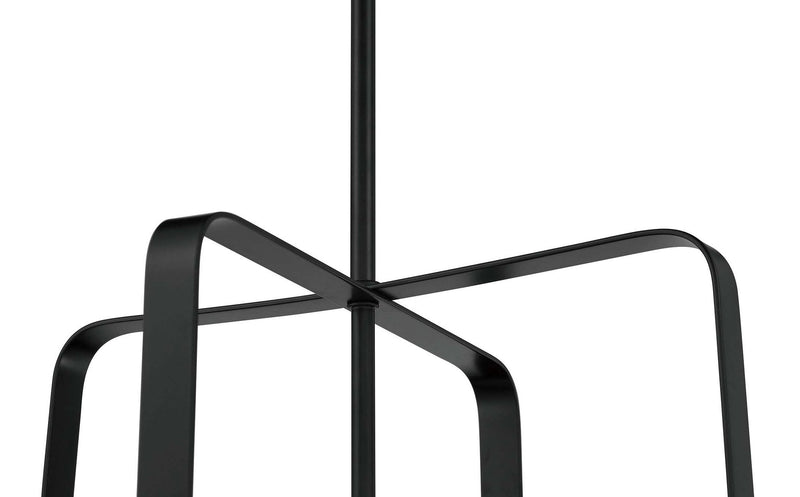 Stowe 4 Light 15" Foyer in Flat Black