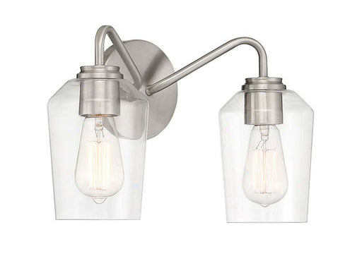 Shayna 2 Light 15" Vanity in Brushed Polished Nickel