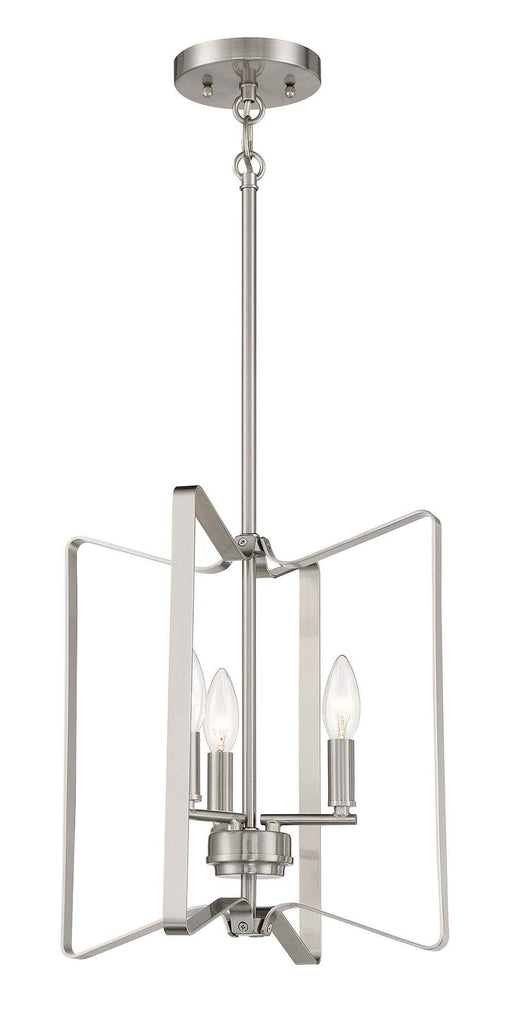 Shayna 3 Light 13" Foyer in Brushed Polished Nickel