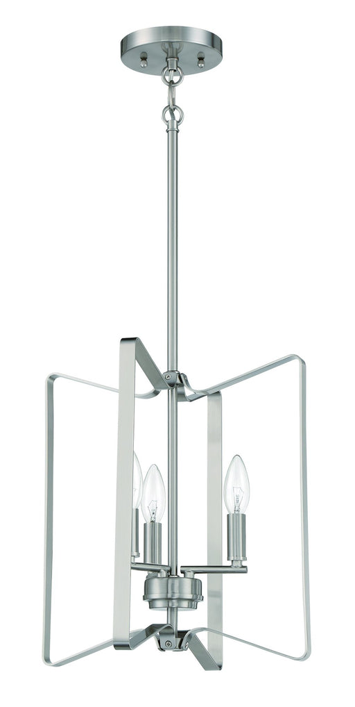 Shayna 3 Light 13" Foyer in Brushed Polished Nickel